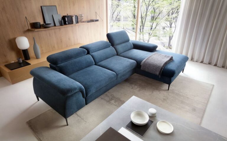 Narożnik Blues M z funkcją spania - Piaski Meble