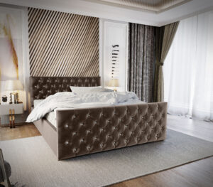 Łóżko tapicerowane Queen 180 cm x 200 cm - Kolory