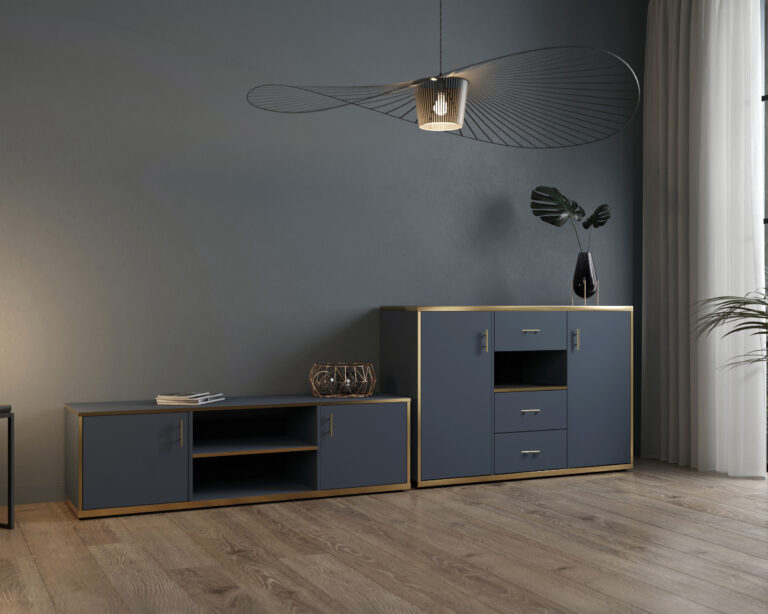 Zestaw Tampa - Niebieski / Złoty - Arkos