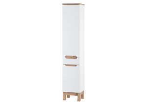 Szafka wysoka Bali 800 FSC 2 drzwi 1 szuflada - White