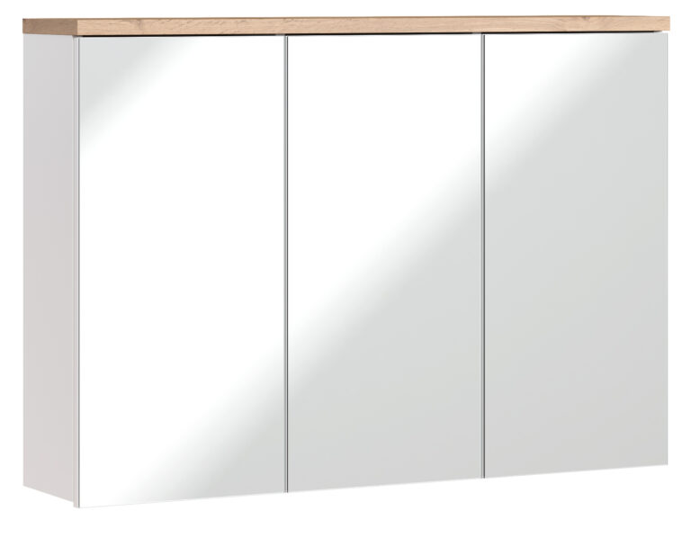 Szafka z lustrem Bali 845 FSC 100 cm 3 drzwi - White