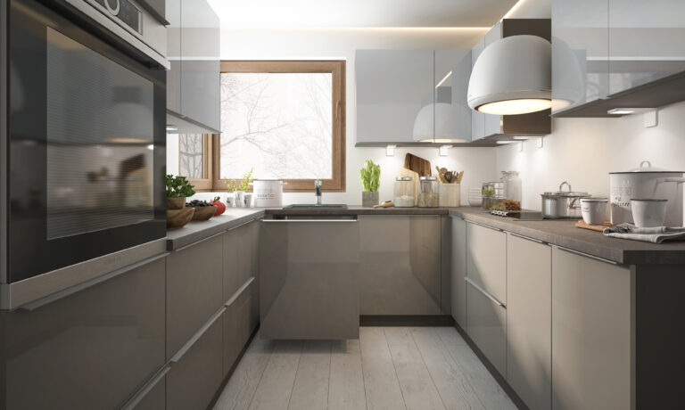 Meble Kuchenne Brerra - Lakier Połysk/Mat - MDF 19 mm - Fronty RAL - ICA - Extom