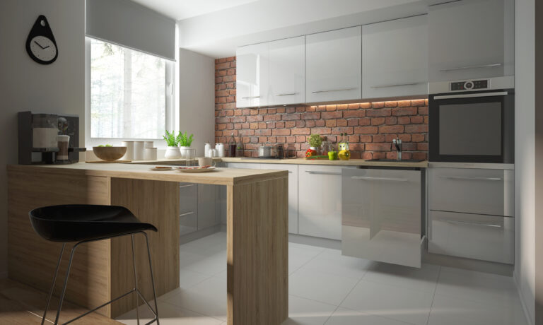 Meble Kuchenne Essen - Fronty Akryl Grey Połysk 19 mm - Extom