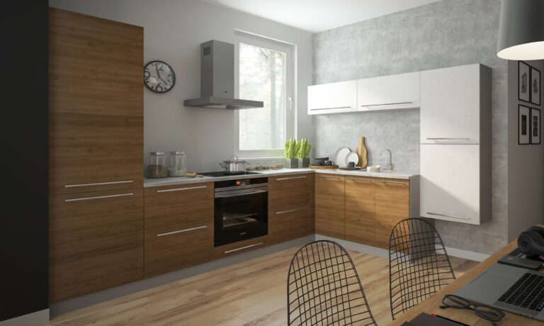 Meble Kuchenne Malmo Pembroke/Ares Biały - Laminat 18 mm - Extom