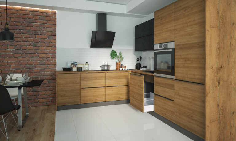 Meble Kuchenne Malmo Pembroke/Ares Czarny - Laminat 18 mm - Extom