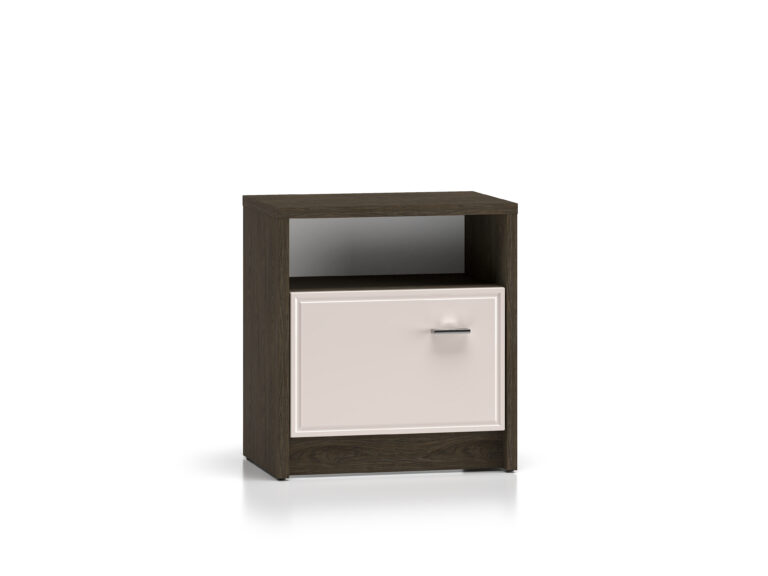 Szafka nocna Avante 08 - MDF Kaszmir Połysk / Dąb Windmill Dark - ML Meble