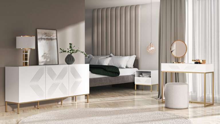 Zestaw mebli Clearing Podstawa - Biały / MDF Biały Mat - ML Meble