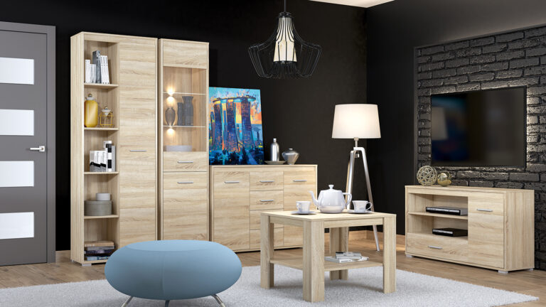 Zestaw mebli Avo - Dąb Sonoma Jasna - ML Meble