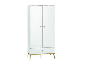 Szafa Goldin 01 - Biały / MDF Biały Połysk - ML Meble