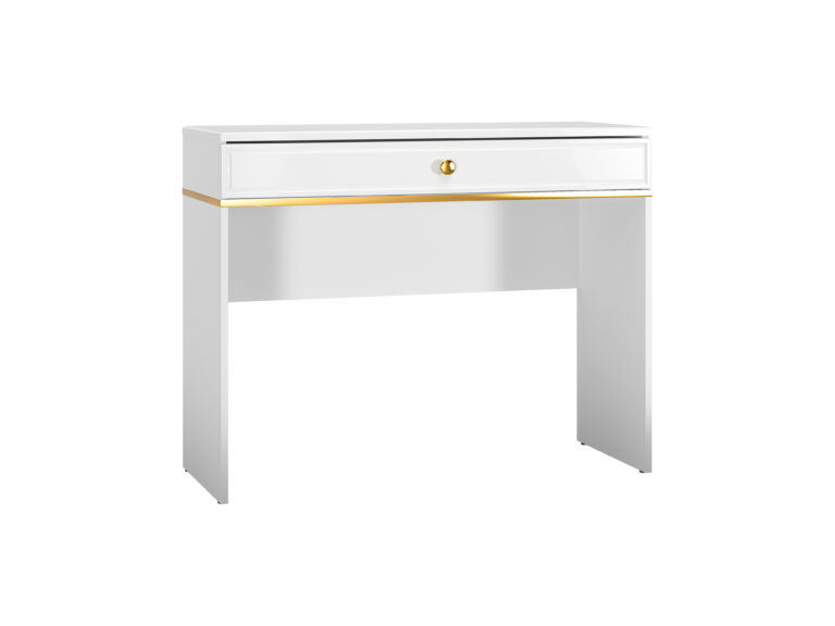 Toaletka Goldin 10 - Biały / MDF Biały Połysk - ML Meble