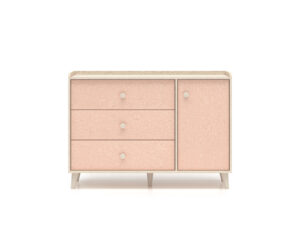 Komoda Mevel 05 - Piasek Pustyni / Millenial Pink - ML Meble