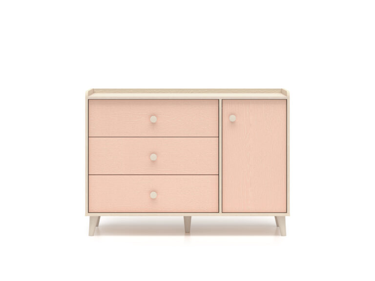 Komoda Mevel 05 - Piasek Pustyni / Millenial Pink - ML Meble