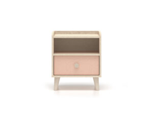 Szafka nocna Mevel 10 - Piasek Pustyni / Millenial Pink - ML Meble