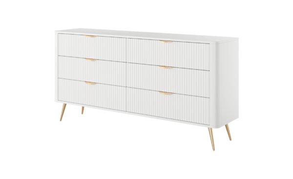 Komoda Lante 163 6S - Biały - Laski