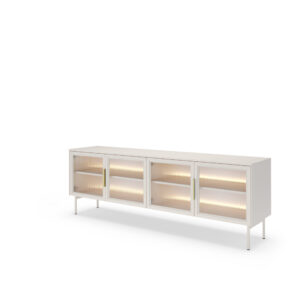 Szafka RTV Lumi 181 4D + LED - Kaszmir - Laski