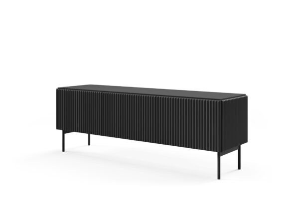 Szafka RTV Muti 147 3D - Czarny - Laski