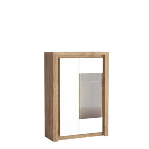 Witryna Livinio L-5 - Biały Połysk / Ribbeck - Jarstol