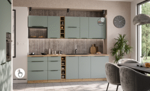 Meble Kuchenne Aria - Aquamarine / Dąb Artisan