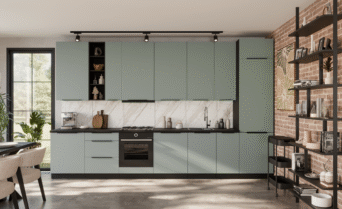 Meble Kuchenne Aria - Aquamarine / Czarne