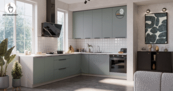 Meble Kuchenne Aria - Aquamarine / Białe