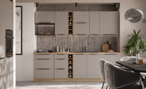 Meble Kuchenne Aria - Sandgrau / Dąb Artisan