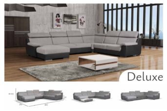 Narożnik Deluxe OT + II + RÓG + II - Z Funkcją Spania