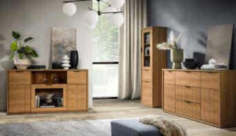 Zestaw mebli do salonu Fonti - Dąb Karmel