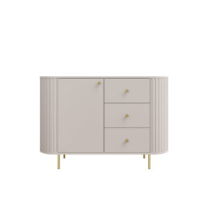 Komoda Ovalio 1F 3S - Beż Piaskowy