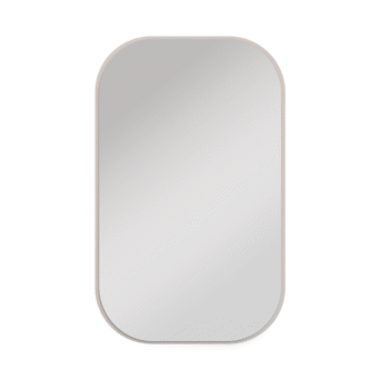 Lustro Prostokąt Ovalio - Beż Piaskowy