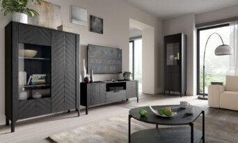 Zestaw mebli do salonu Malumi - Czarny