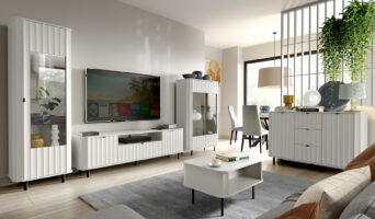 Zestaw mebli do salonu Novado - Biel Alpejska