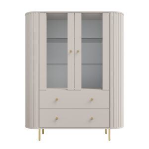 Witryna Ovalio 2F 2S - Beż Piaskowy