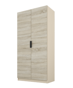 Szafa Cynthia 2D 100 cm - Dąb Sonoma / Mink Beż