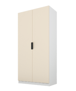 Szafa Cynthia 2D 100 cm - Mink Beż / Biały