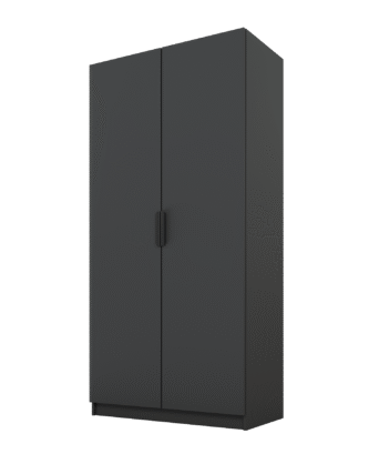 Szafa Cynthia 2D 100 cm - Grafit / Grafit