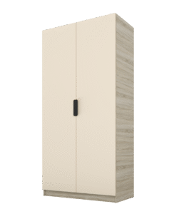 Szafa Cynthia 2D 100 cm - Mink Beż / Dąb Sonoma