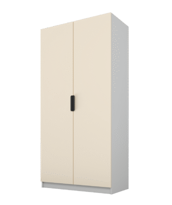 Szafa Cynthia 2D 100 cm - Mink Beż / Szary