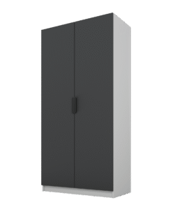 Szafa Cynthia 2D 100 cm - Grafit / Szary