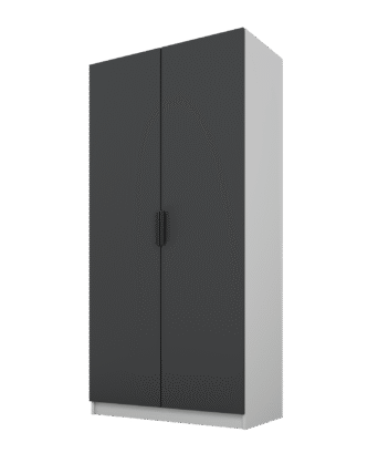 Szafa Cynthia 2D 100 cm - Grafit / Szary