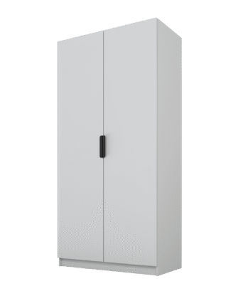 Szafa Cynthia 2D 100 cm - Szary / Szary