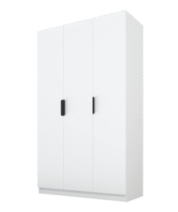 Szafa Cynthia 3D 150 cm - Biały / Biały