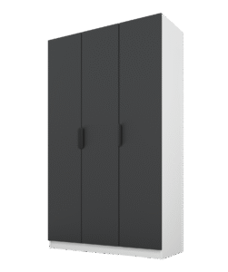 Szafa Cynthia 3D 150 cm - Grafit / Biały