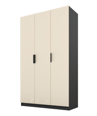 Szafa Cynthia 3D 120 cm - Mink Beż / Grafit