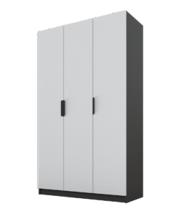 Szafa Cynthia 3D 150 cm - Szary / Grafit