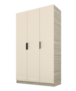 Szafa Cynthia 3D 120 cm - Mink Beż / Dąb Sonoma