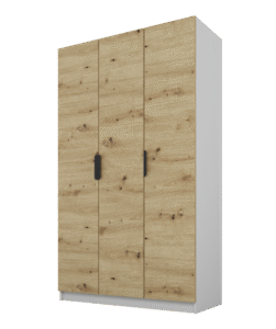 Szafa Cynthia 3D 120 cm - Dąb Artisan / Szary