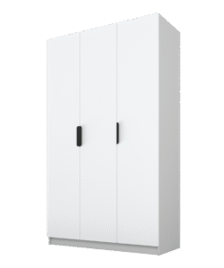 Szafa Cynthia 3D 120 cm - Biały / Szary