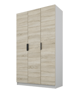 Szafa Cynthia 3D 120 cm - Dąb Sonoma / Szary