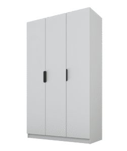 Szafa Cynthia 3D 120 cm - Szary / Szary