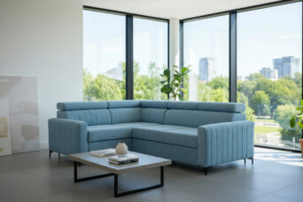 Narożnik Blue Z Funkcją Spania